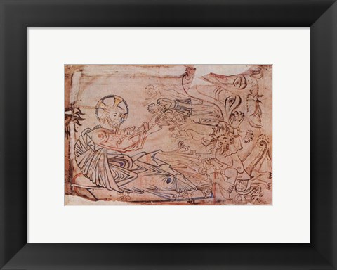 Framed Christ in Limbo Print