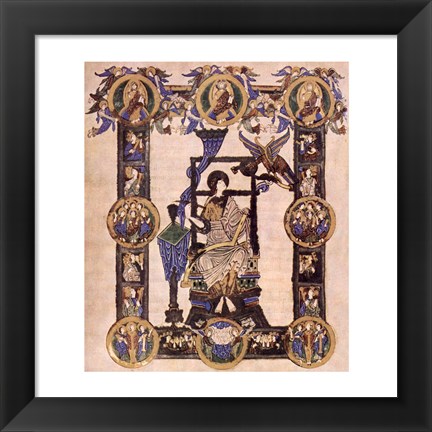 Framed Undertow. Gospel of Grimbald scene: St. John Print