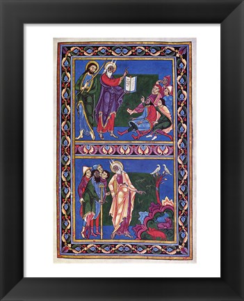 Framed Moses and the Jews Print