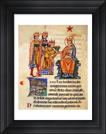 Framed Adoration Of The Magi Print