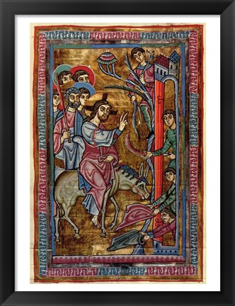 Framed Christ&#39;s Entry Into Jerusalem Print