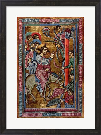 Framed Christ&#39;s Entry Into Jerusalem Print
