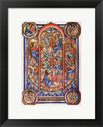 Framed Miracle of Pentecost, Berthold Missal Print