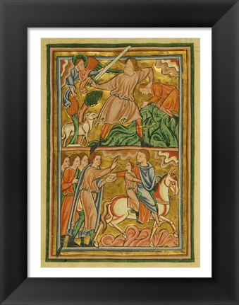 Framed Angel Halts Abraham&#39;s Sacrifice of Isaac Print