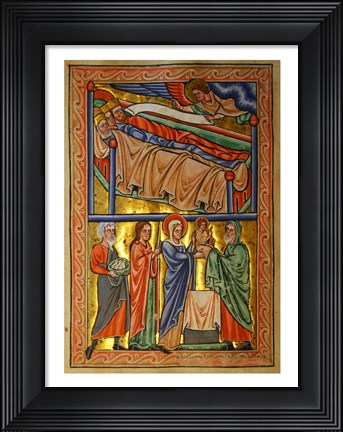 Framed Angel Warning the Sleeping Three Magi Not to Return to Herod Print