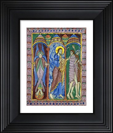 Framed Albans Psalter: Expulsion from Paradise Print
