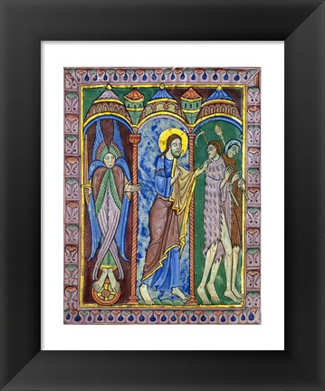 Framed Albans Psalter: Expulsion from Paradise Print