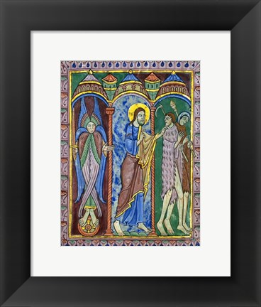 Framed Albans Psalter: Expulsion from Paradise Print