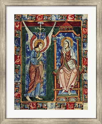 Framed St. Albans Psalter Print