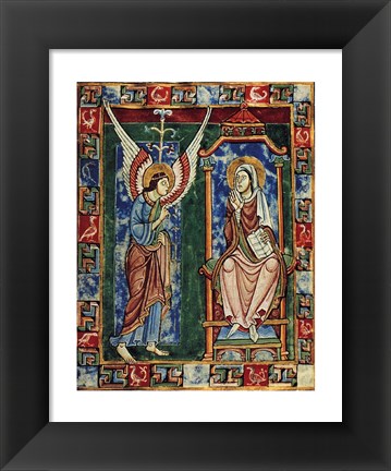 Framed St. Albans Psalter Print