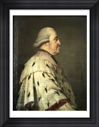 Framed Portrait of Prince Clemens Wenceslaus of Saxony Print