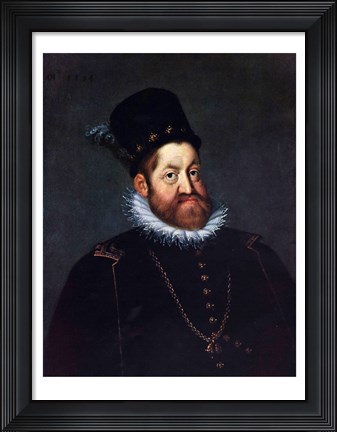 Framed Portrait of Emperor Rudolf II Print