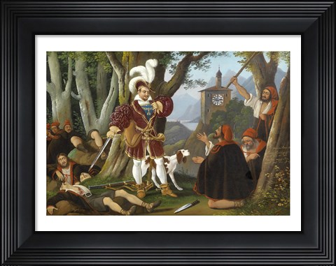 Framed Emperor Maximilian I, with the Robbers Print