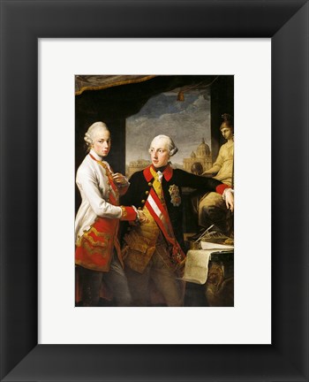 Framed Portrait of Emperor Joseph II and his younger brother Grand Duke Leopold of Tuscany Print