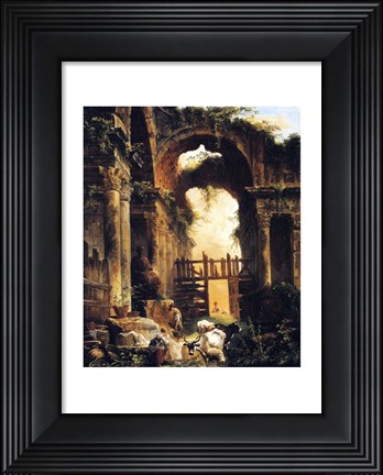 Framed Roman Ruins Print