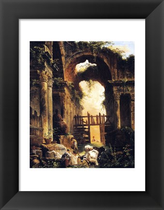 Framed Roman Ruins Print