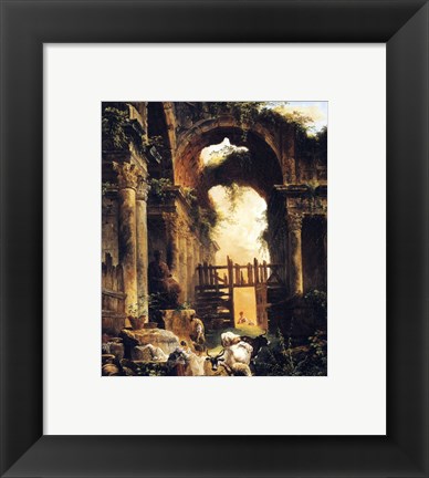 Framed Roman Ruins Print