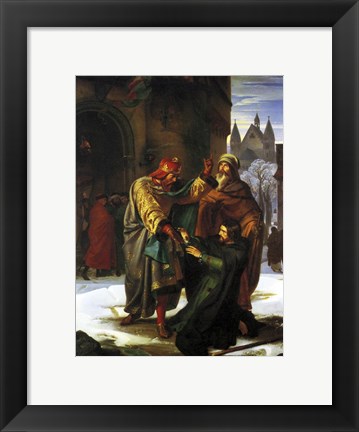 Framed Reconciliation of Otto the Great with his Brother Henry Print