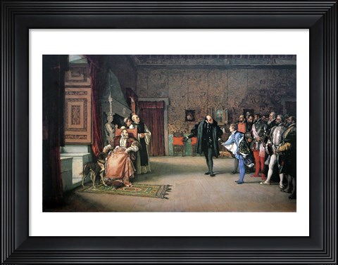 Framed Presentation by Don John of Austria to Charles V Print
