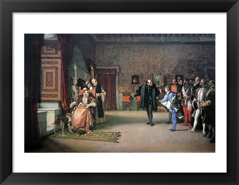 Framed Presentation by Don John of Austria to Charles V Print