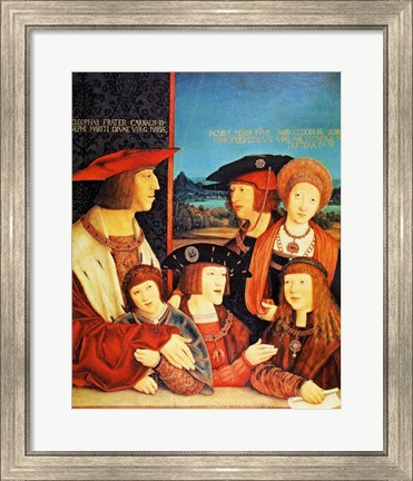 Framed Portrait of Emperor Maximilian and his family Print