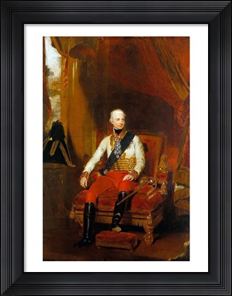 Framed Portrait of Francis I, Emperor of Austria Print