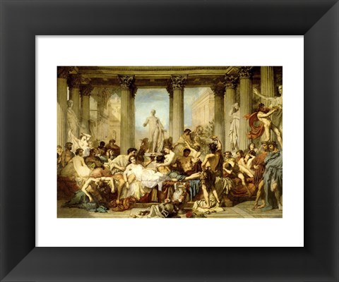 Framed Romans of the Decadence Print