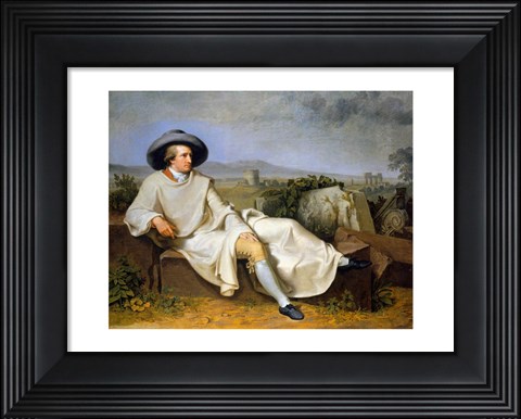Framed Goethe in the Roman Campagna Print