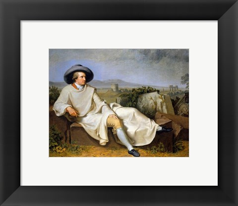 Framed Goethe in the Roman Campagna Print