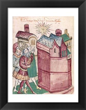 Framed Henry III Sees the New Star of the Town of Tivoli Print