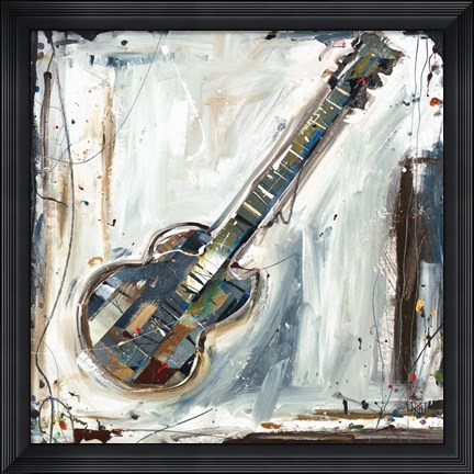 Framed Imprint Guitar Print