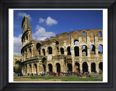 Framed Low angle view of a coliseum, Colosseum, Rome, Italy Print