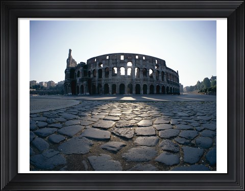 Framed View of an old ruin, Colosseum, Rome, Italy Print