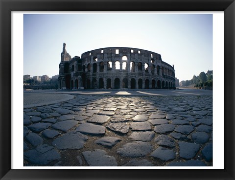 Framed View of an old ruin, Colosseum, Rome, Italy Print