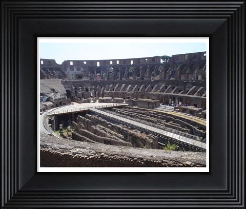 Framed Colosseum in Rome side view Print
