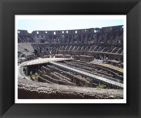 Framed Colosseum in Rome side view Print