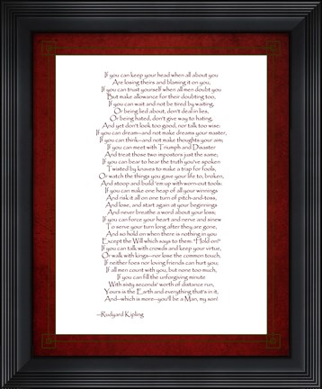 Framed If - Red Border Print