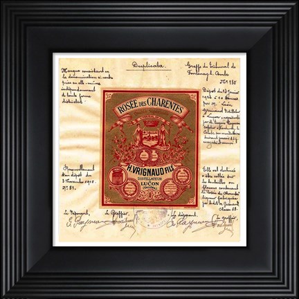 Framed Wine of the Dew Chare Print