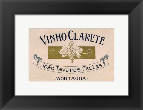 Framed Vinho Clarete Print