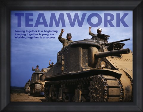 Framed Teamwork Print