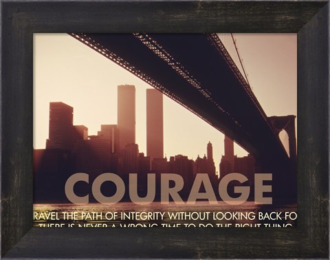 Framed Courage Print