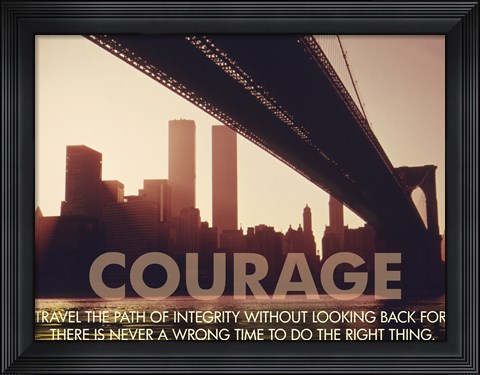Framed Courage Print
