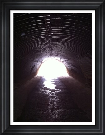 Framed D&amp;R Canal Towpath Tunnel Print
