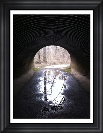 Framed D&amp;R Canal Towpath Tunnel photo Print