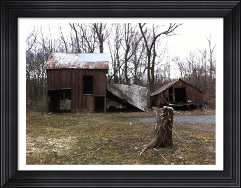 Framed Old Country Barn Print