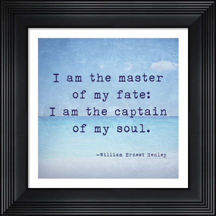 Framed Invictus Quote Print