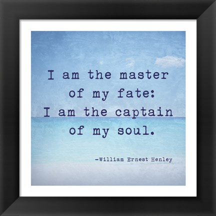 Framed Invictus Quote Print