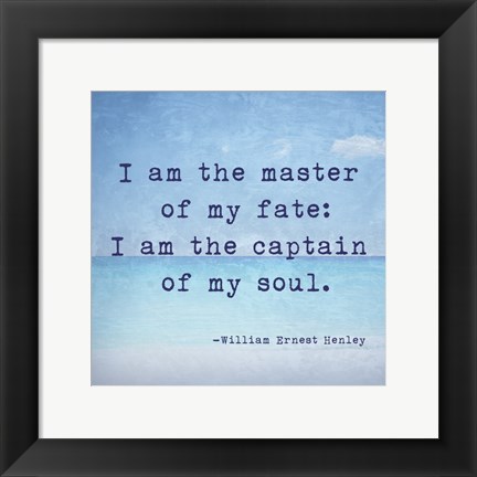 Framed Invictus Quote Print