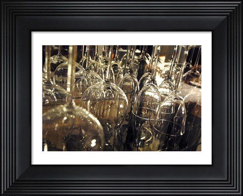 Framed Wine Glasses Print