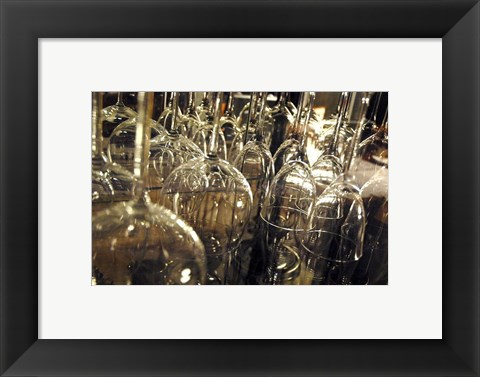 Framed Wine Glasses Print